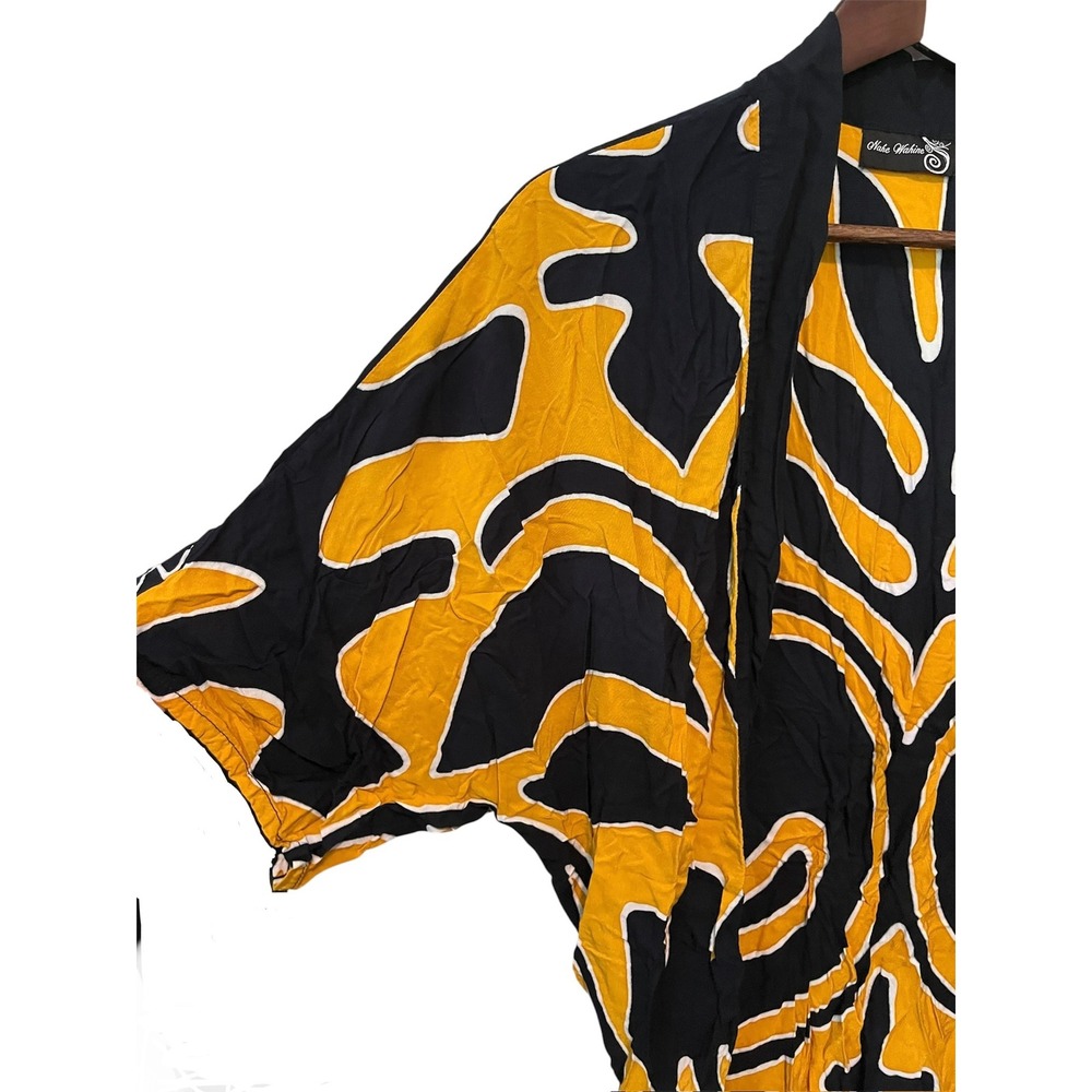Nahe Wahine Hawaiian Print Kimono Cardigan L/XL - Picture 2 of 5